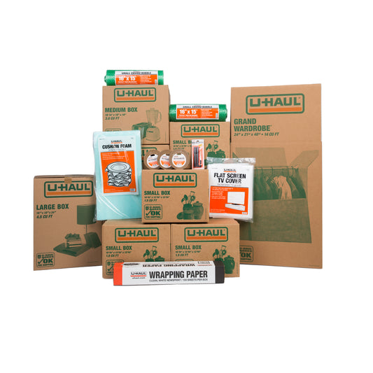 66-Piece Moving Box Kit for 1-2 Bedrooms
